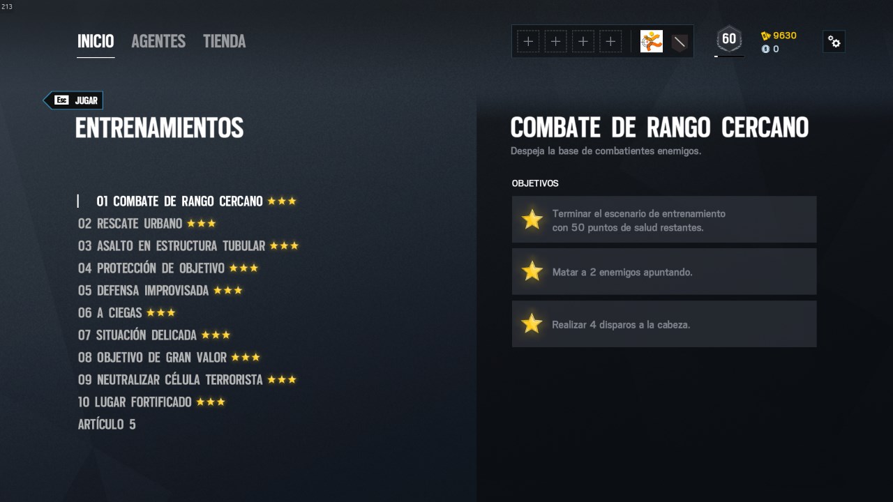 R6 entrenamientos